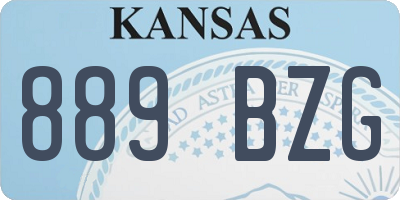 KS license plate 889BZG