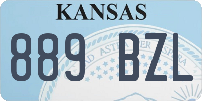 KS license plate 889BZL