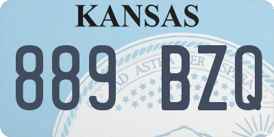 KS license plate 889BZQ