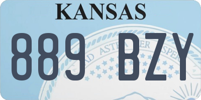 KS license plate 889BZY