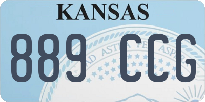 KS license plate 889CCG