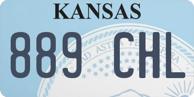 KS license plate 889CHL