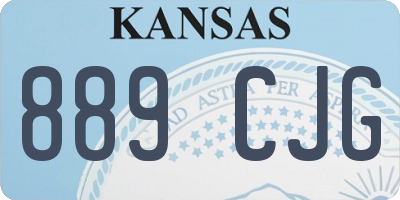 KS license plate 889CJG