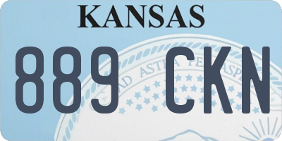 KS license plate 889CKN