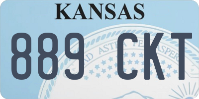 KS license plate 889CKT