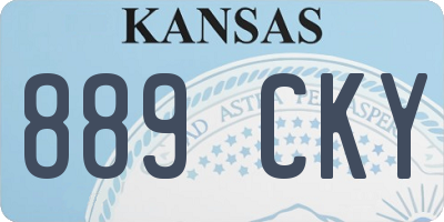 KS license plate 889CKY