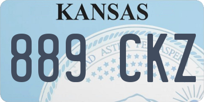 KS license plate 889CKZ