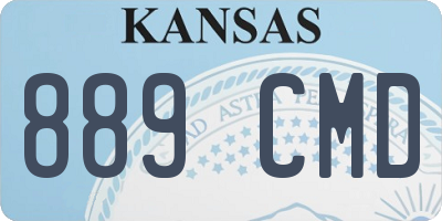 KS license plate 889CMD