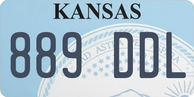 KS license plate 889DDL
