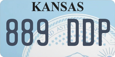 KS license plate 889DDP