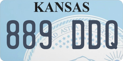 KS license plate 889DDQ