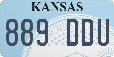 KS license plate 889DDU