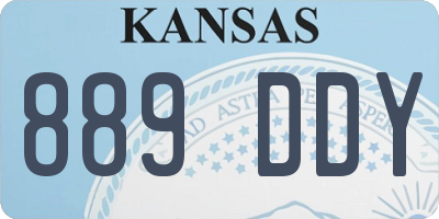 KS license plate 889DDY