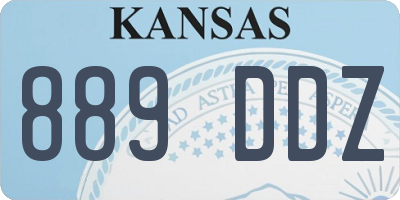 KS license plate 889DDZ