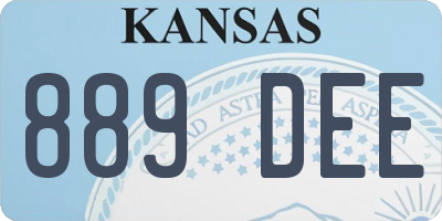 KS license plate 889DEE