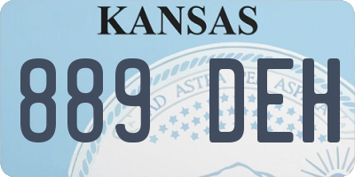 KS license plate 889DEH