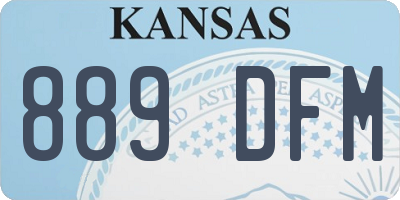 KS license plate 889DFM