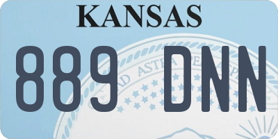 KS license plate 889DNN