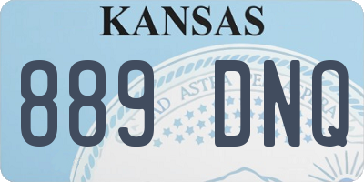 KS license plate 889DNQ