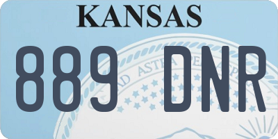 KS license plate 889DNR