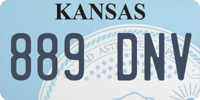 KS license plate 889DNV