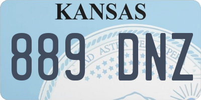KS license plate 889DNZ