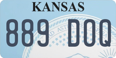 KS license plate 889DOQ