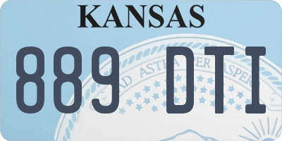 KS license plate 889DTI