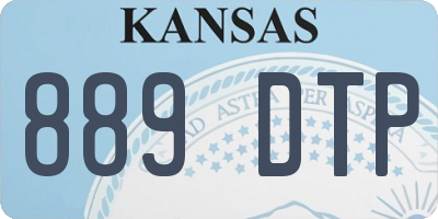 KS license plate 889DTP