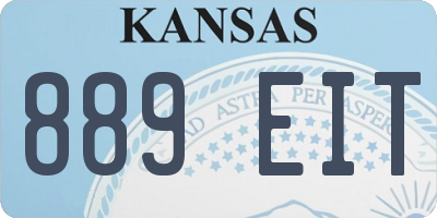 KS license plate 889EIT