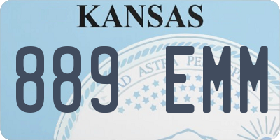 KS license plate 889EMM