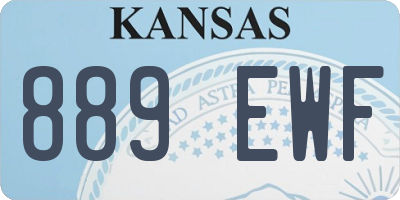 KS license plate 889EWF