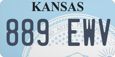 KS license plate 889EWV