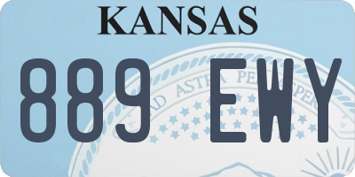 KS license plate 889EWY