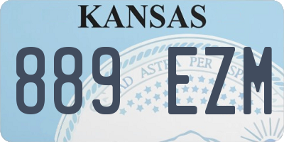 KS license plate 889EZM