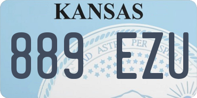 KS license plate 889EZU
