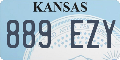 KS license plate 889EZY