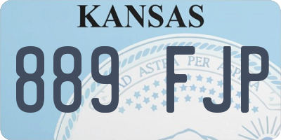 KS license plate 889FJP