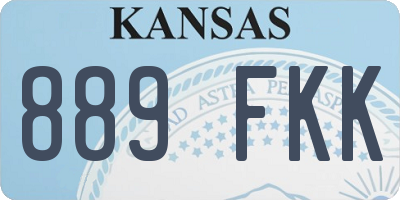 KS license plate 889FKK