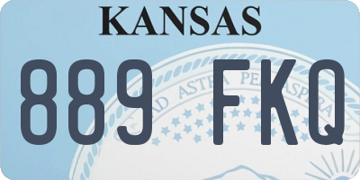 KS license plate 889FKQ