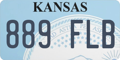 KS license plate 889FLB