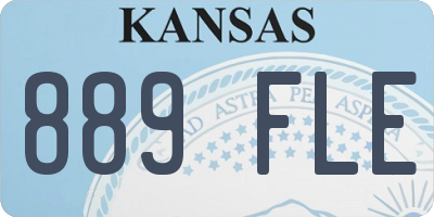 KS license plate 889FLE