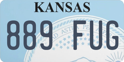 KS license plate 889FUG