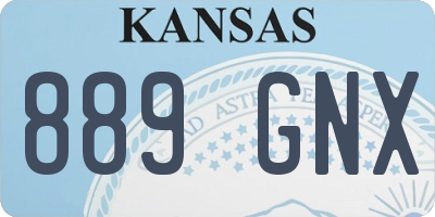 KS license plate 889GNX