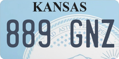 KS license plate 889GNZ
