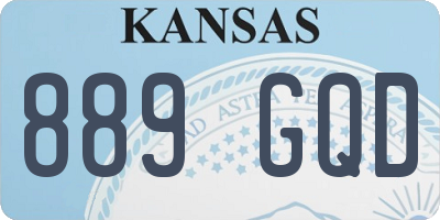 KS license plate 889GQD