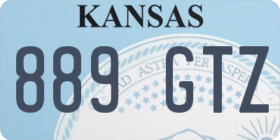 KS license plate 889GTZ