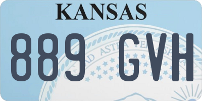 KS license plate 889GVH