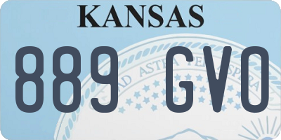 KS license plate 889GVO