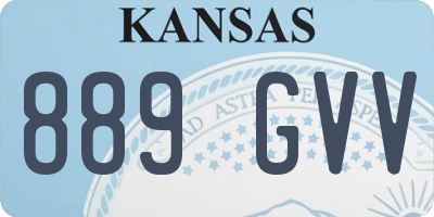 KS license plate 889GVV